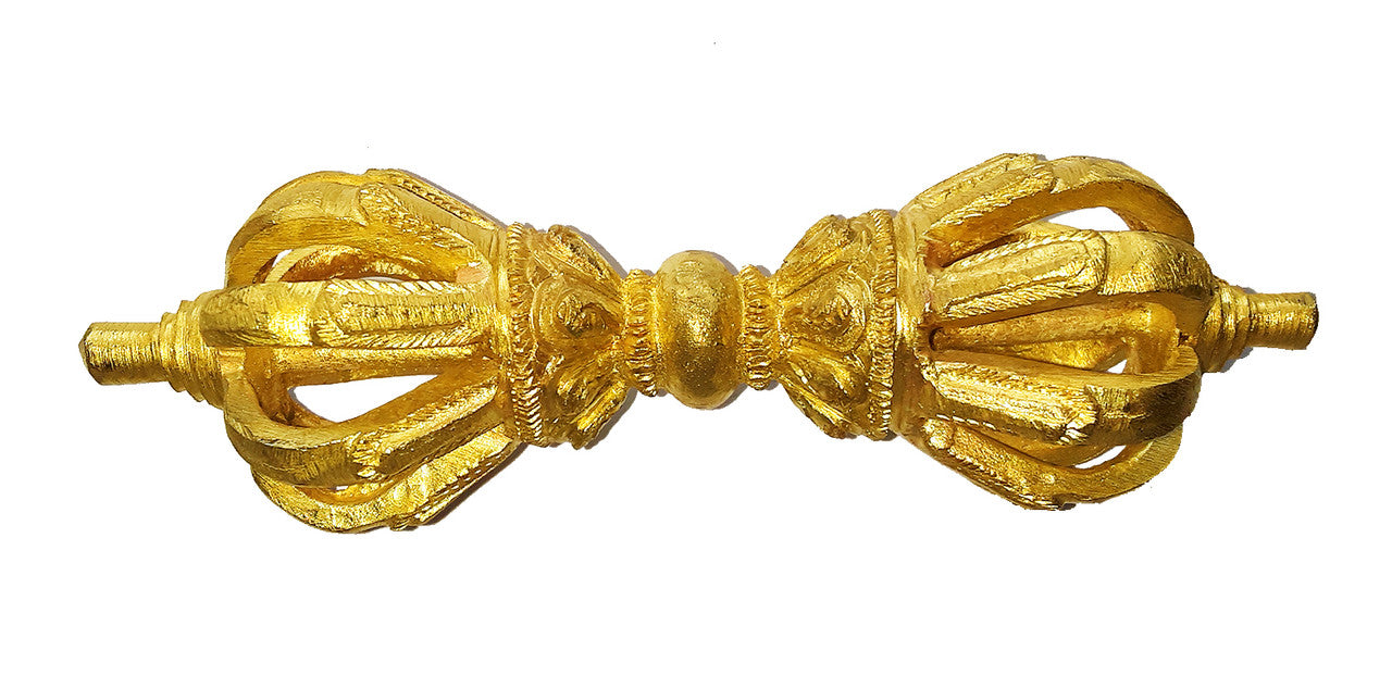 Bell & Dorje w/ Case, 9 prong 7" (dark color bell)