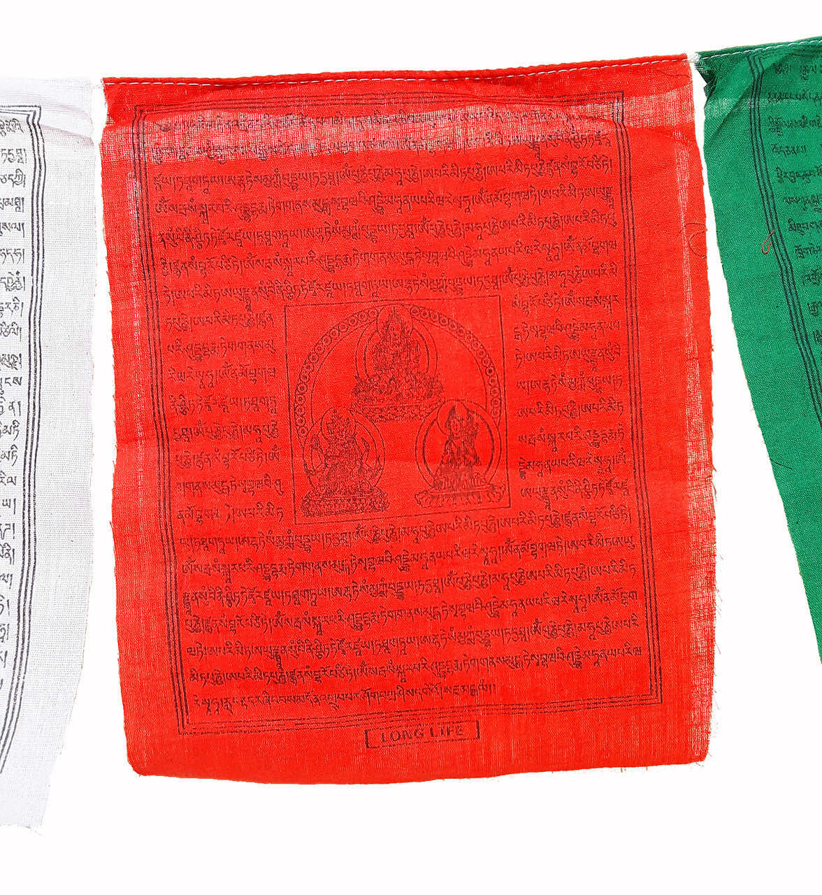 Multi Deity Prayer Flags,  8"x10" (16' long)