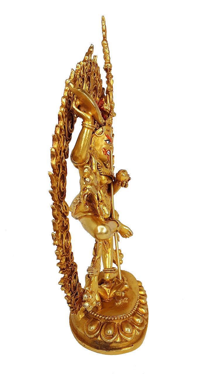 Troma Nagmo Statue,  Gold-Plated Copper, 6"