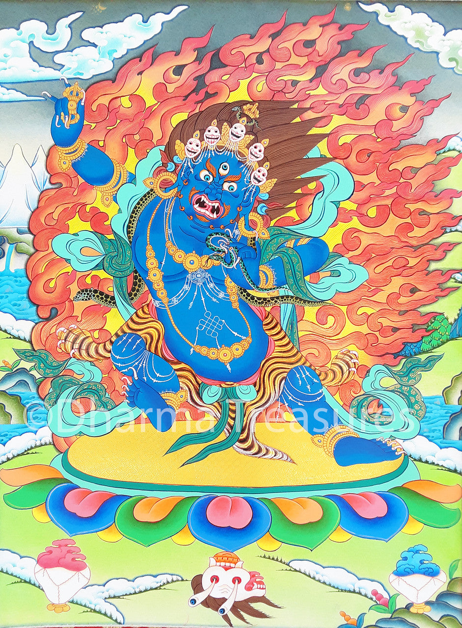 Vajrapani Thangka 42x26"