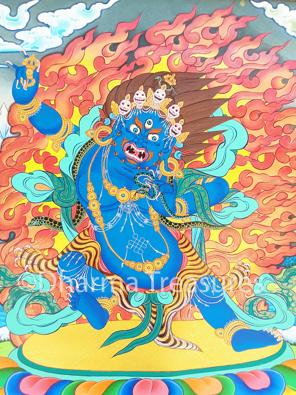 Vajrapani Thangka 42x26"