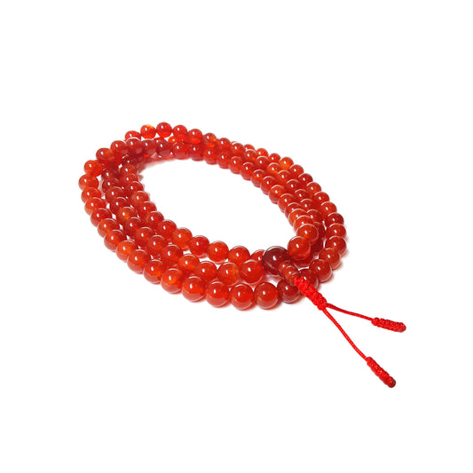 Mala Carnelian, 8mm
