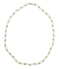 White & Green stones Necklace