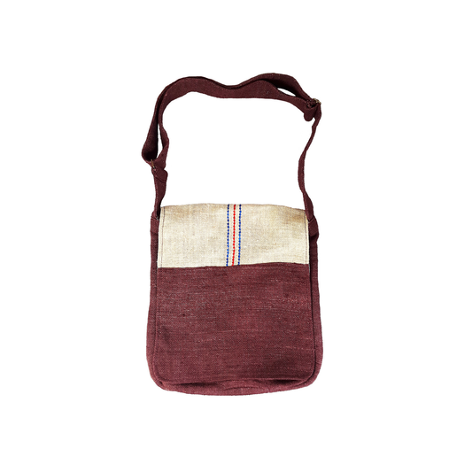 Ngagpa Shoulder Bag, Maroon Hemp
