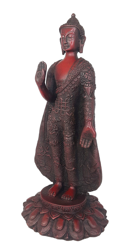 Standing Buddha, Resin 11.5"