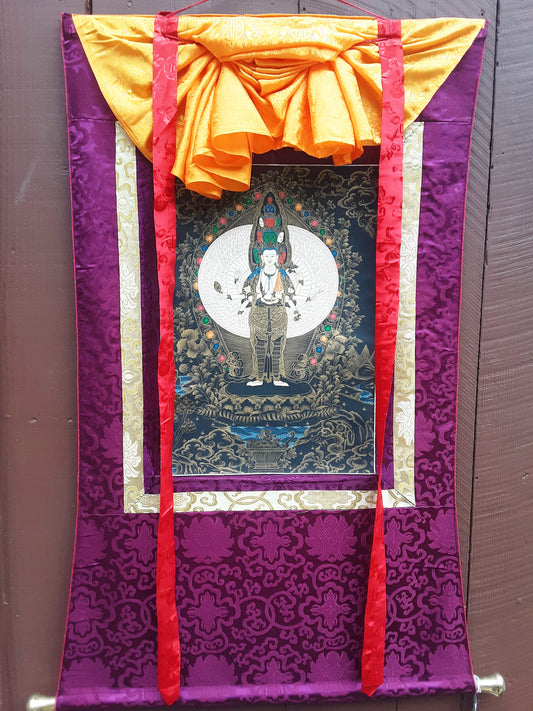 1000-Arm Avalokitesvara Thangka