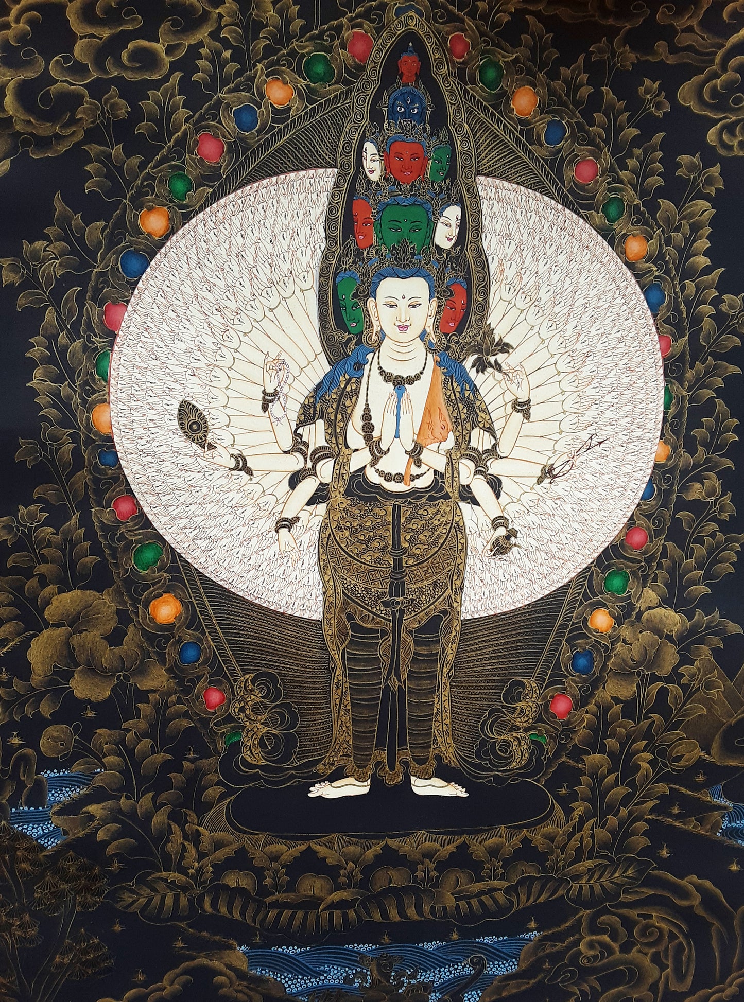 1000-Arm Avalokitesvara Thangka