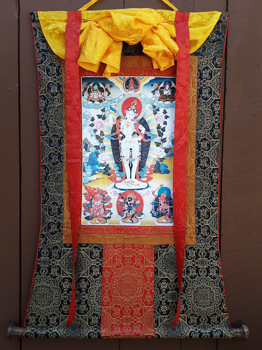 Khandro T'huk T'hik (Yeshe Tsogyal) Print Thangka (28"x37")