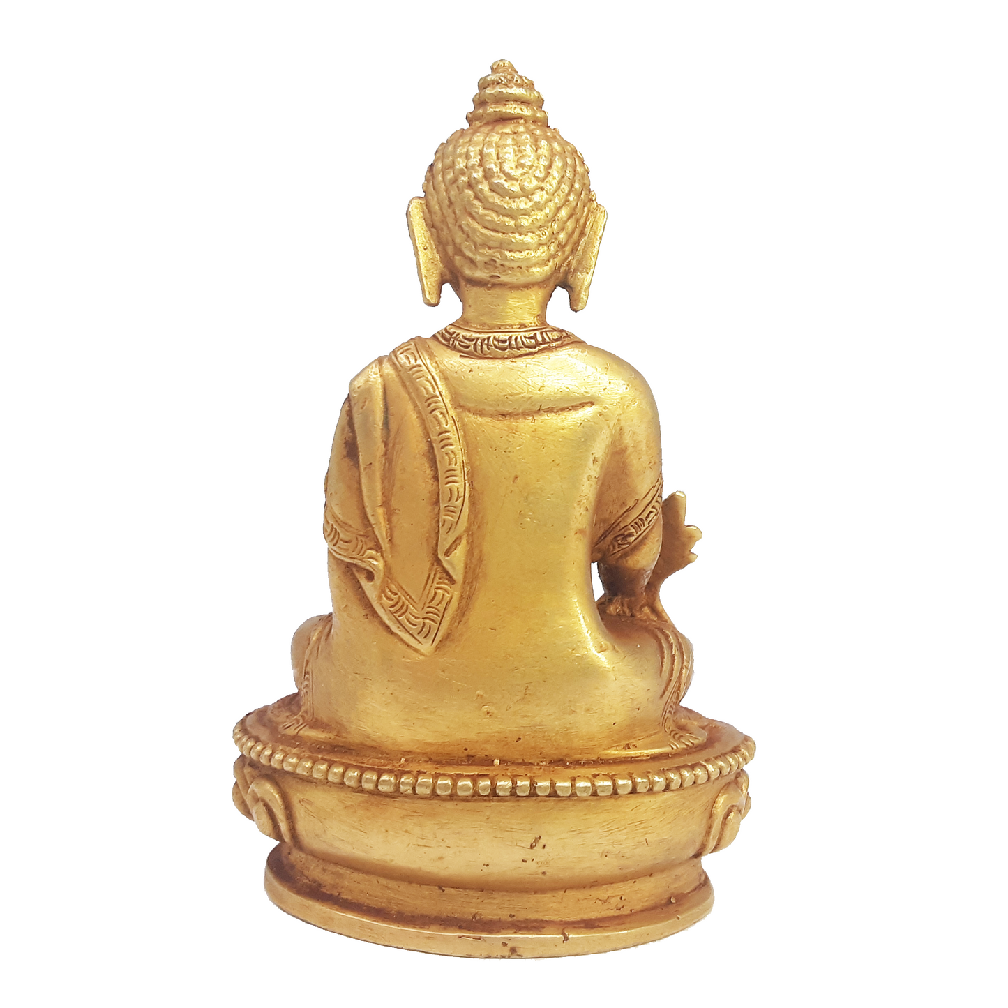 Medicine Buddha Statue Gold Plated 3.25"