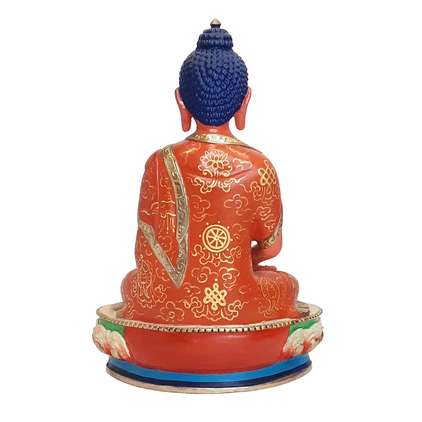 Amitabha statue Gold Plated 7.75"