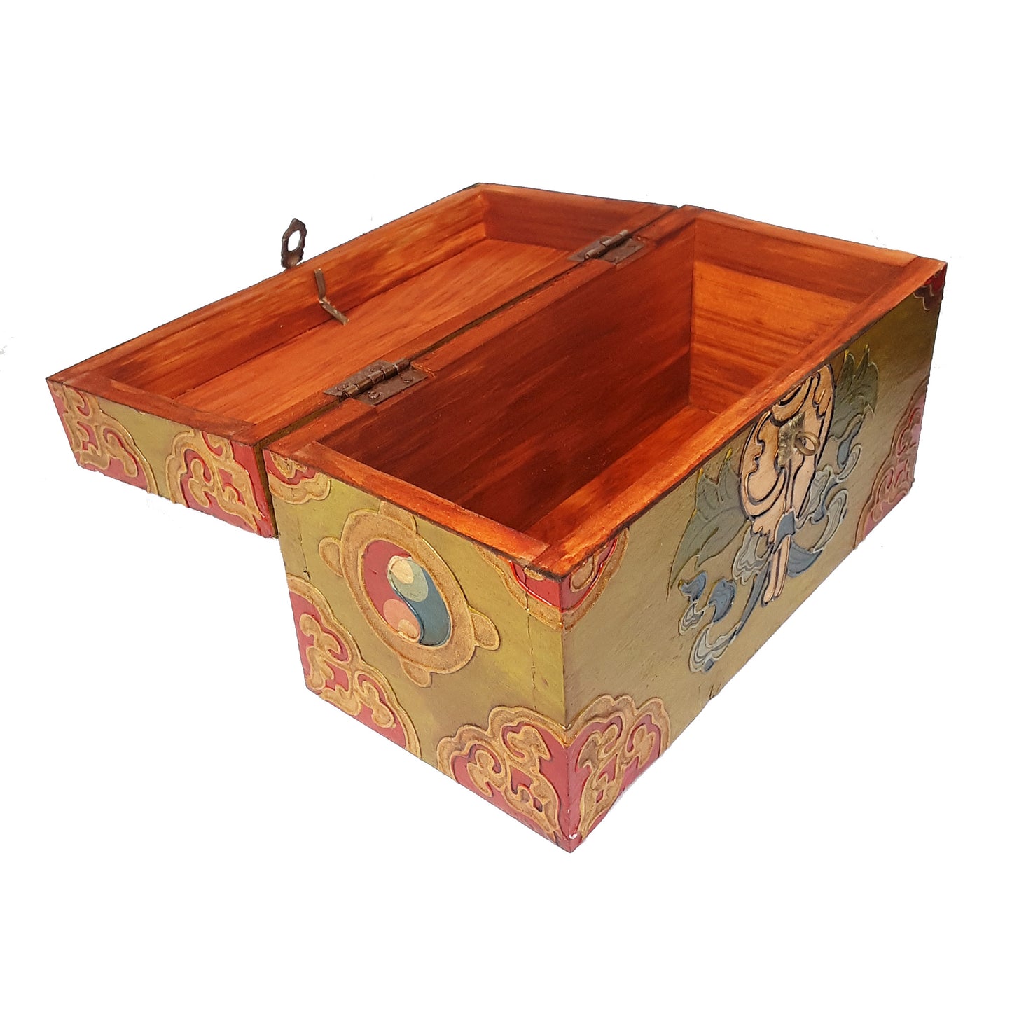 Double Dorje w/ Conch Treasure Box (Various Colors)