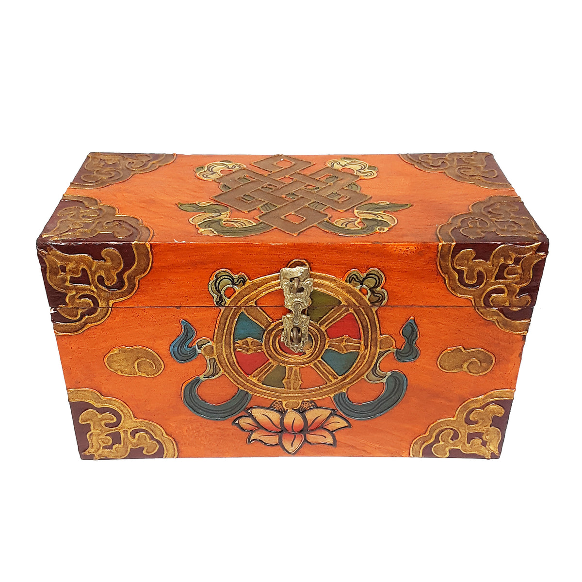 Infinite Knot w/ Wheel Treasure Box (Various Colors)