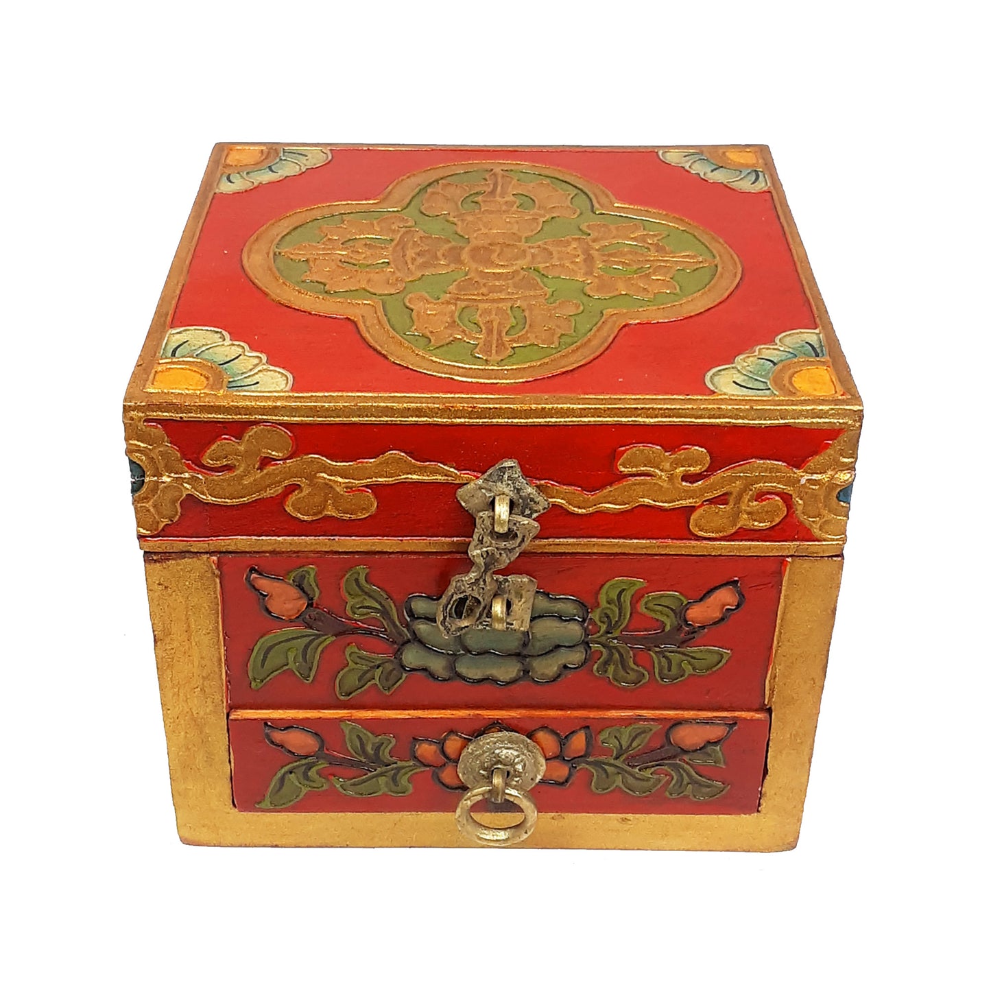 Double Dorje Treasure Box (Various Colors)