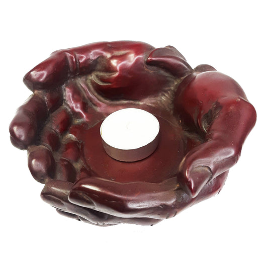 Resin Offering Hands Bowl