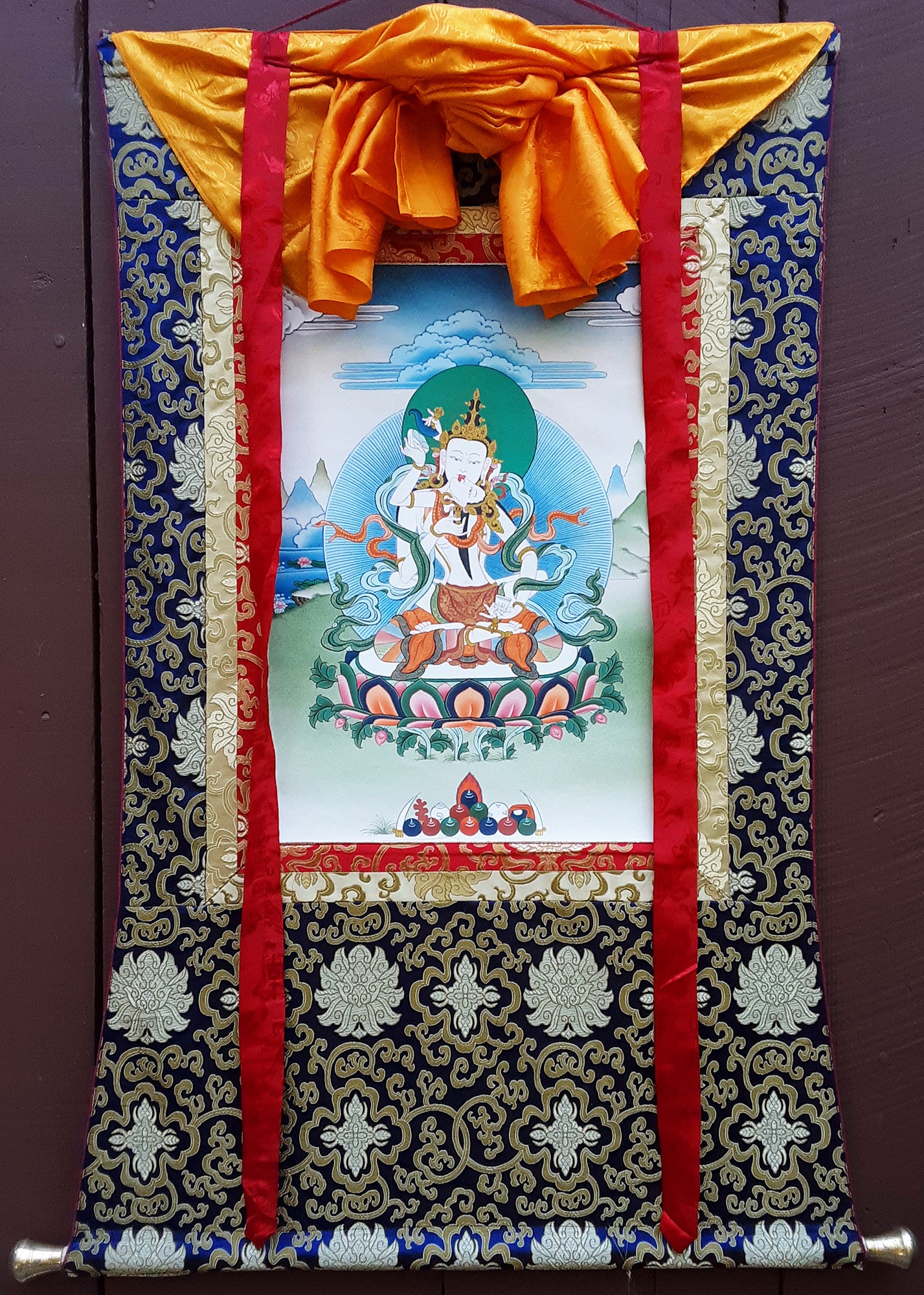 Vajrasattva Yabyum Thangka (32"x44")