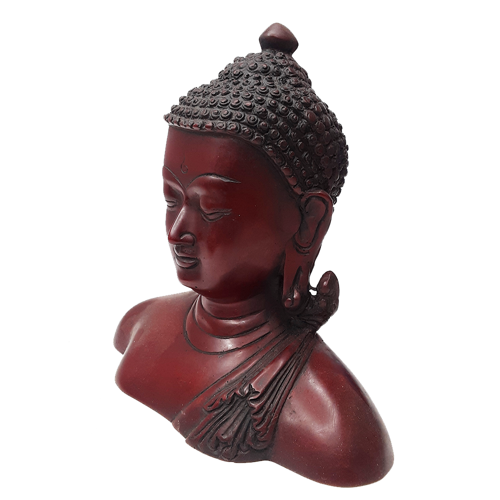 Statue, Buddha Bust 6" Resin