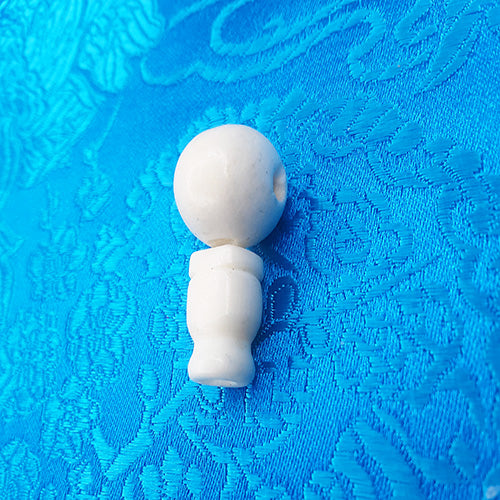 white bone beads