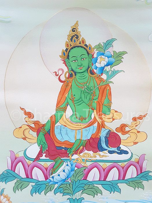 Green Tara Thangka 28"x40"