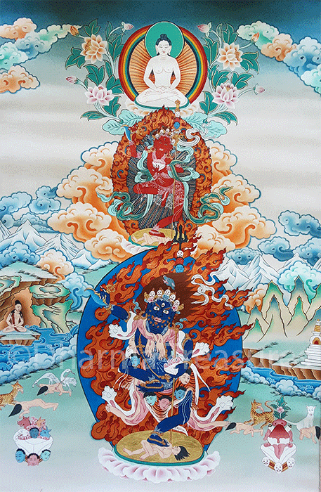 Troma Trikaya Thangka 36"x51"