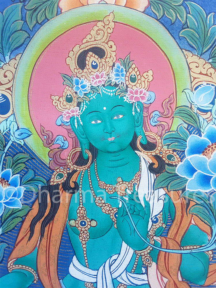 Green Tara Thangka 24"x31"