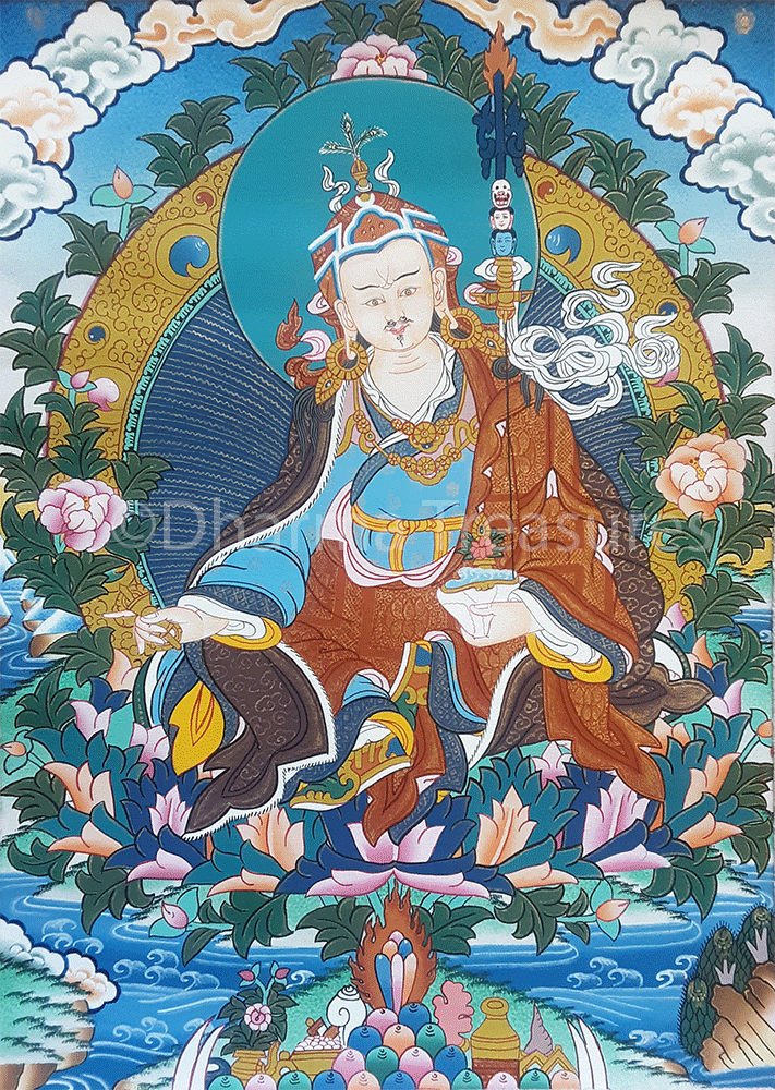 Guru Rinpoche Thangka 25" x 32"