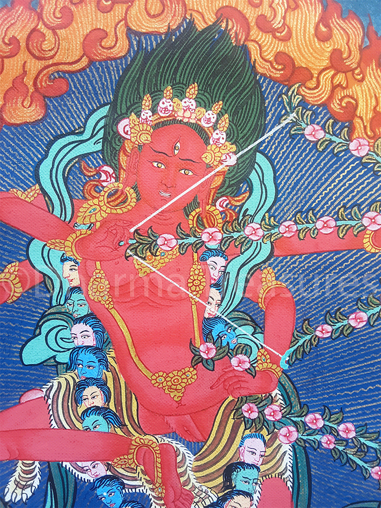 Kurukulle Thangka 24" x 31"