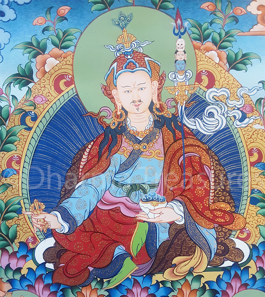 Guru Rinpoche Thangka 24" x 32"