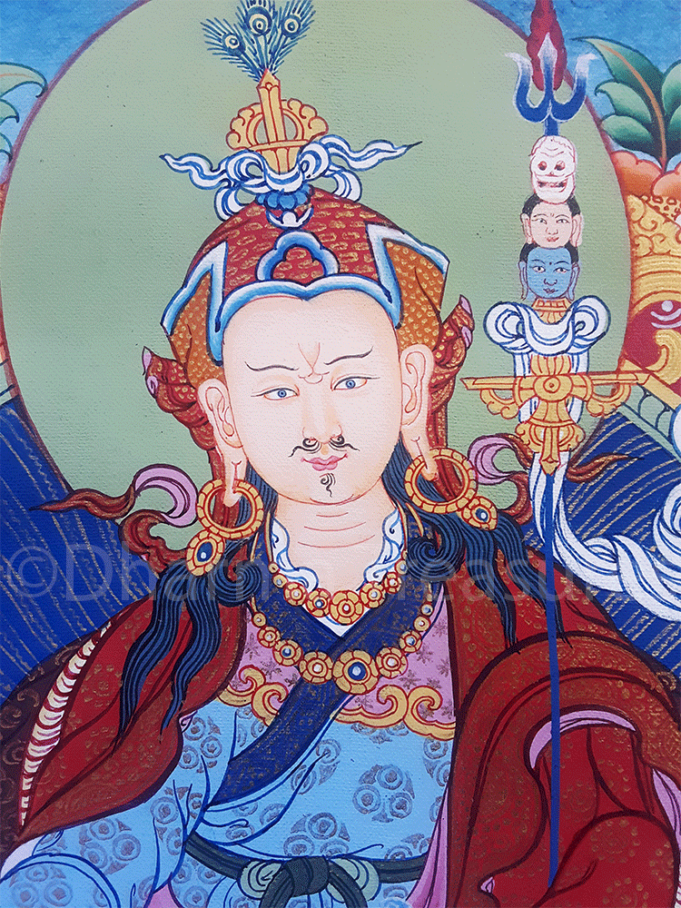 Guru Rinpoche Thangka 24" x 32"