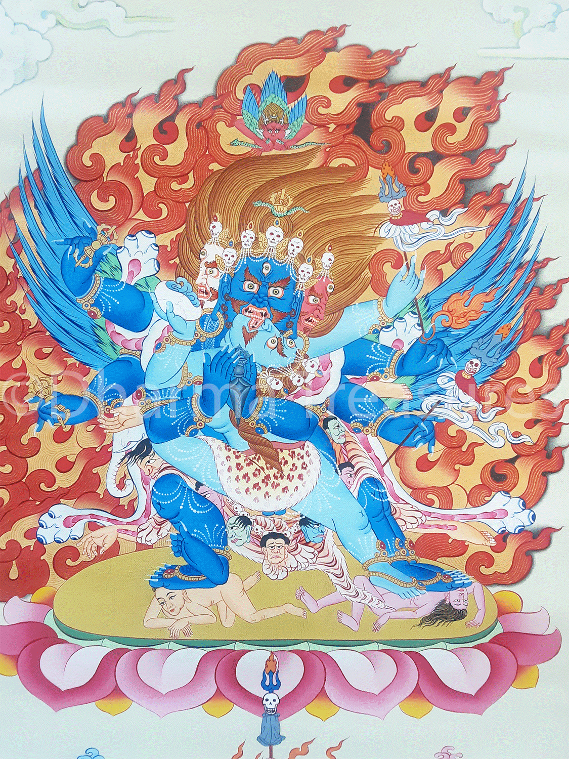 Vajrakilaya Thangka 29" x 40"