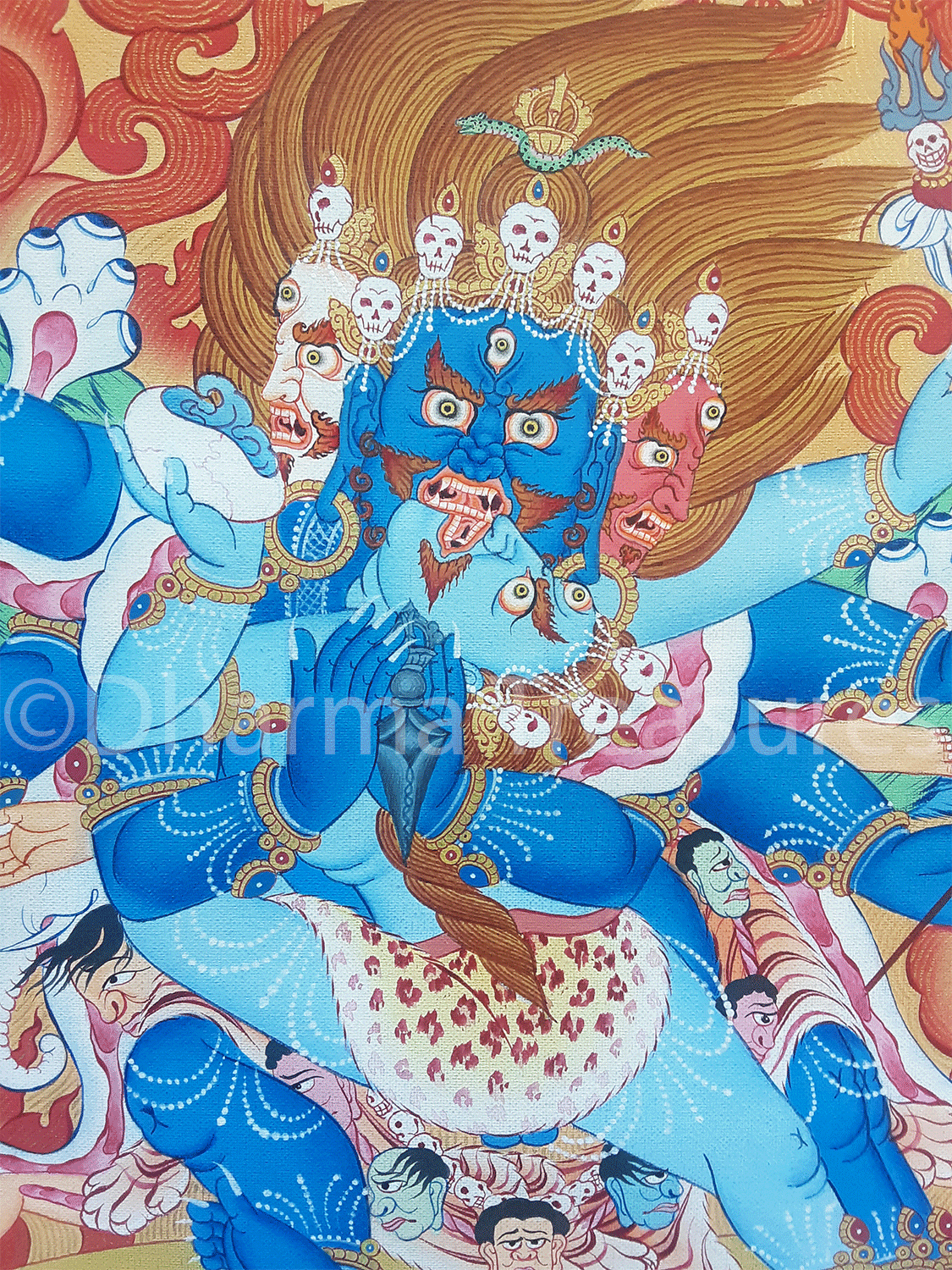 Vajrakilaya Thangka 29" x 40"