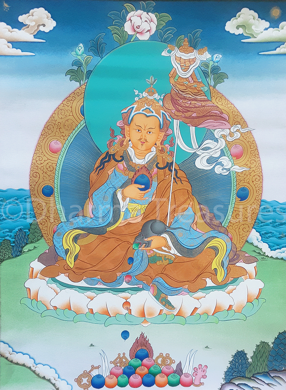 Orgyen Khandro Norlha Thangka 32"x42"