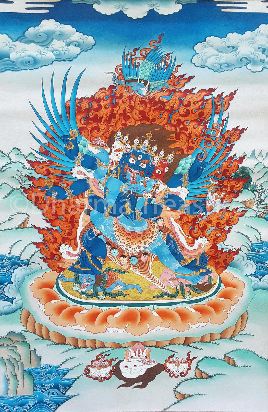 Vajrakilaya Thangka 41" x 59"