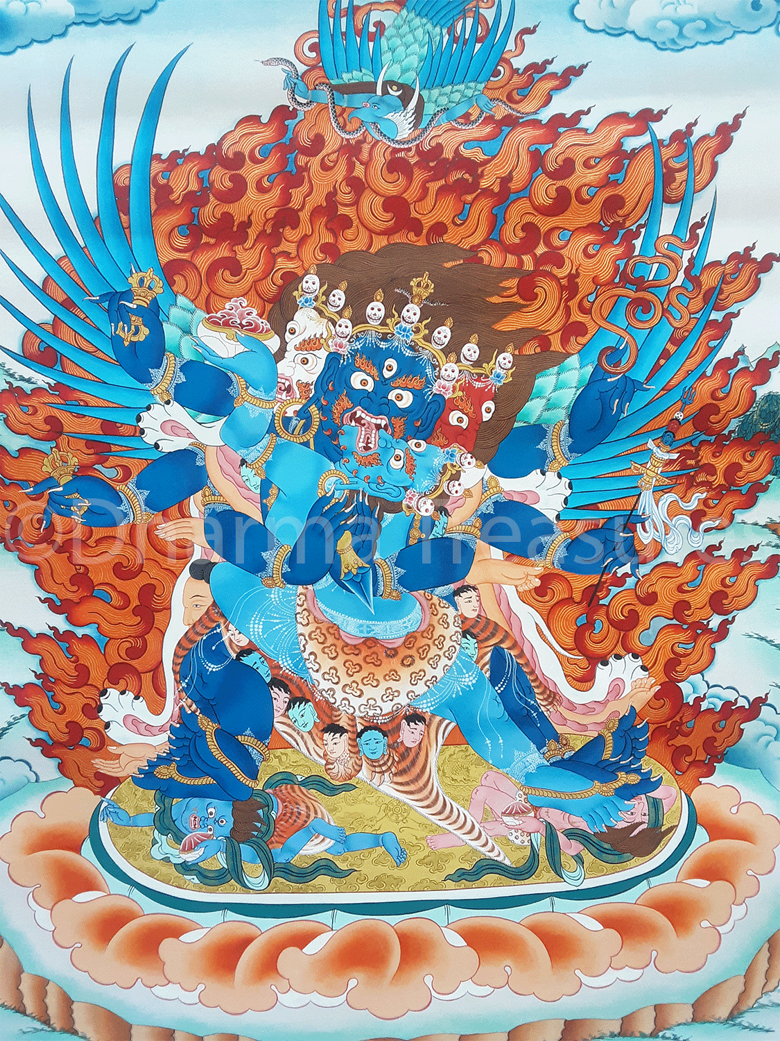 Vajrakilaya Thangka 41" x 59"