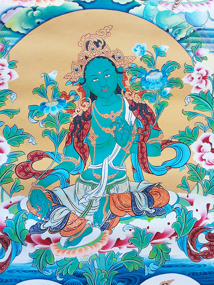 21 Taras Print Thangka 36"x48"