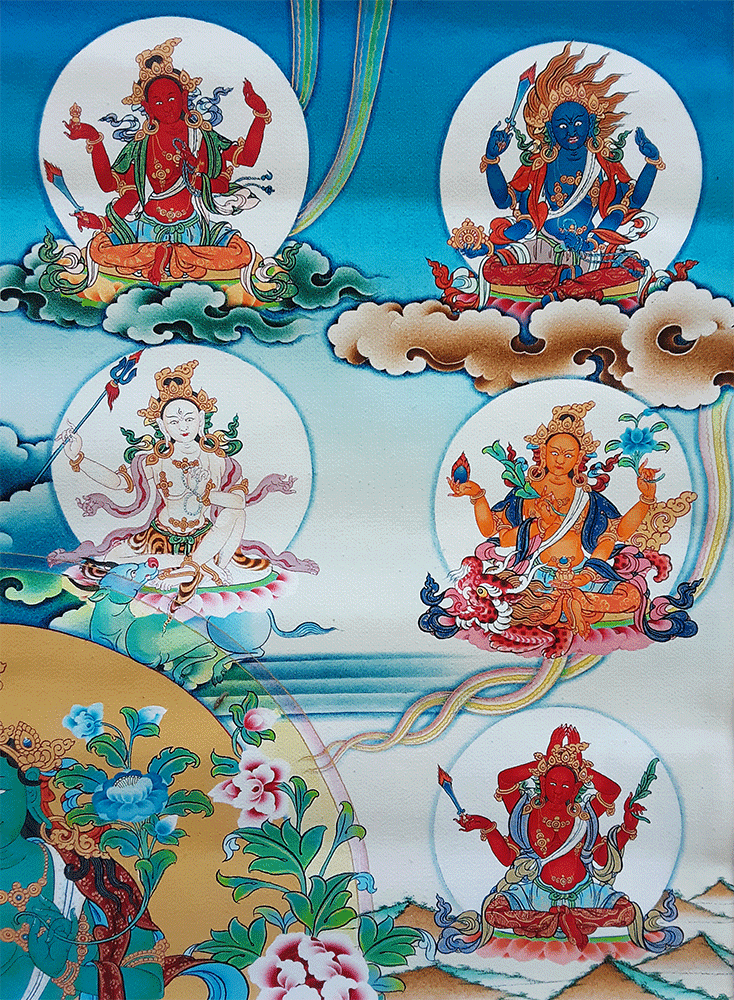 21 Taras Print Thangka 36"x48"