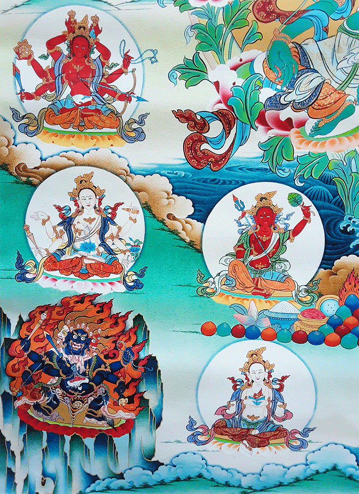21 Taras Print Thangka 36"x48"