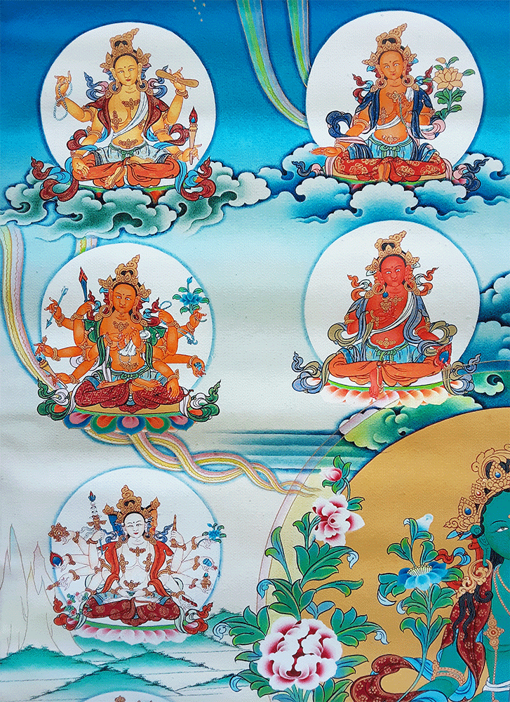 21 Taras Print Thangka 36"x48"