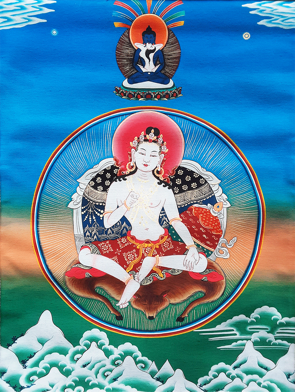 Garab Dorje Print Thangka 28"x36"