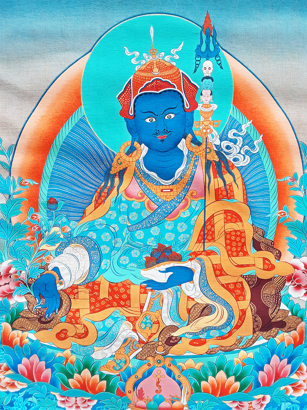 Orgyen Menla Print Thangka - 28"x36"