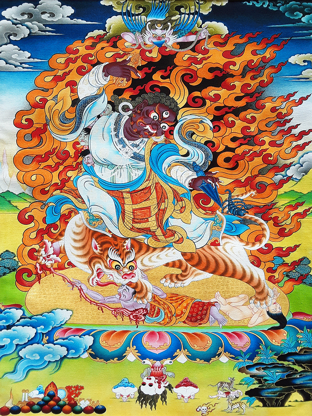 Dorje Drolo Print Thangka 28"x36"