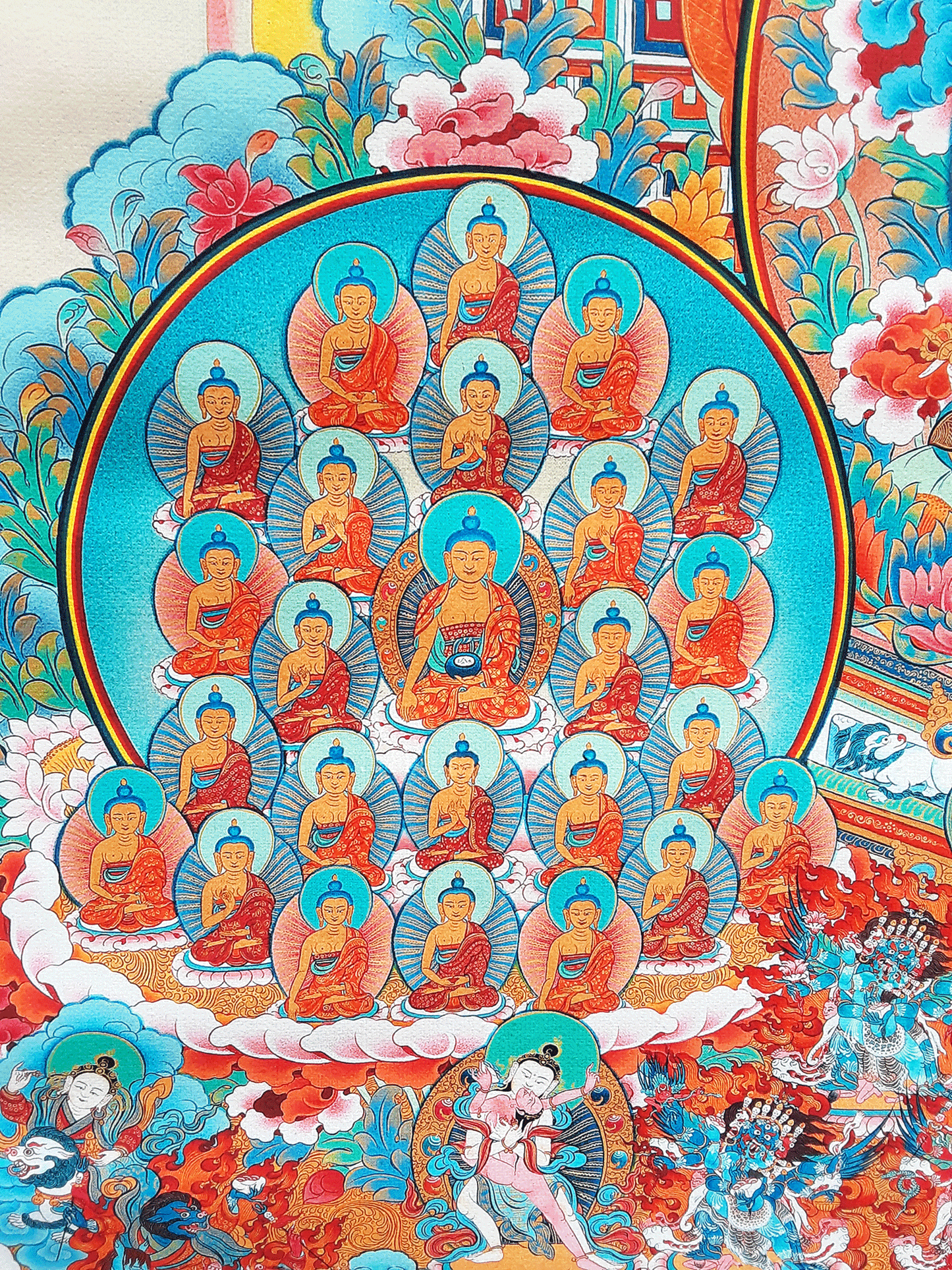 Dudjom Tersar Refuge Tree Print Thangka (Various Sizes)