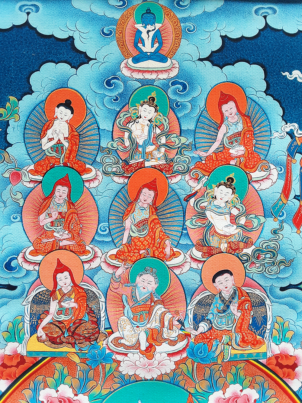 Dudjom Tersar Refuge Tree Print Thangka (Various Sizes)