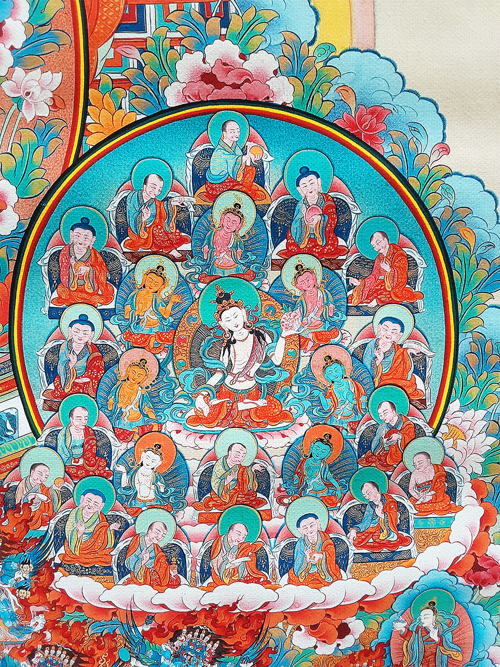 Dudjom Tersar Refuge Tree Print Thangka (Various Sizes)
