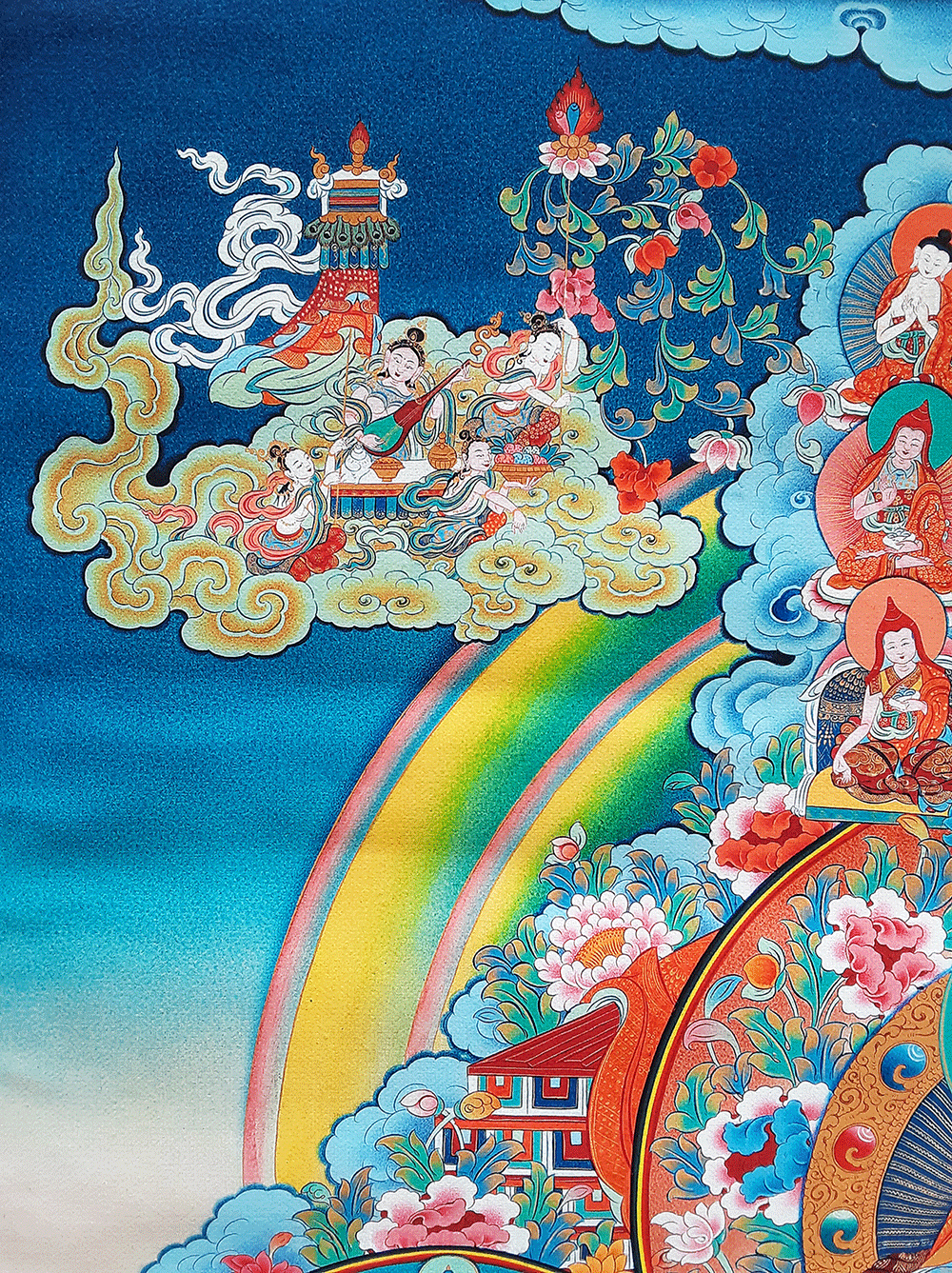 Dudjom Tersar Refuge Tree Print Thangka (Various Sizes)