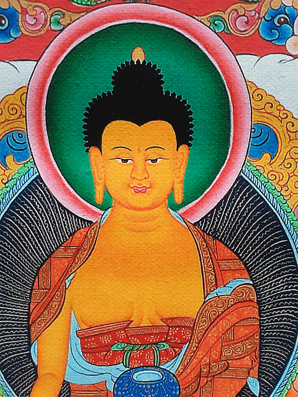 Life of Buddha Print Thangka 36"x48"