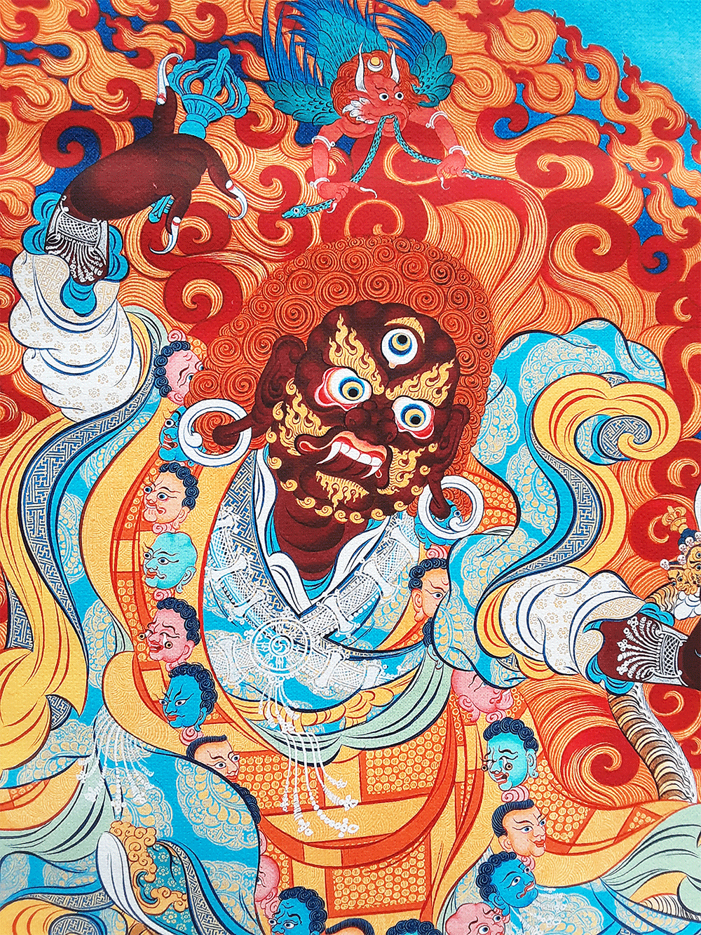 Dorje Drolo with Retinue Print Thangka 36"x48"