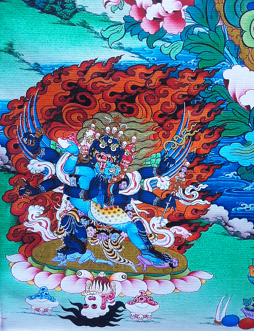 1000-Arm Chenrezig Print Thangka 28"x36"