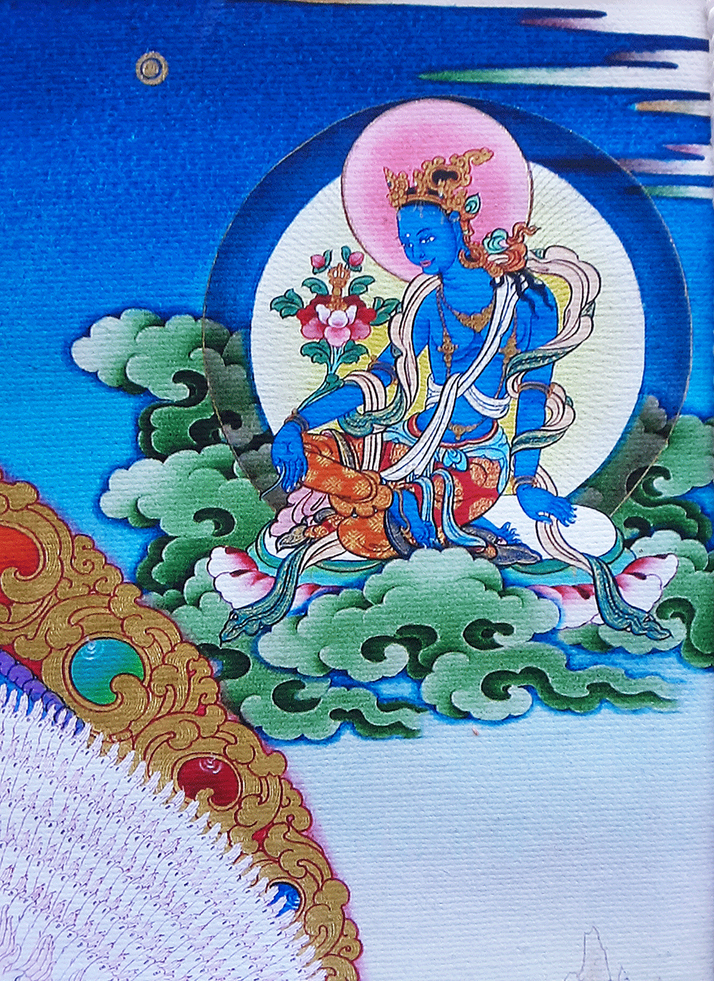 1000-Arm Chenrezig Print Thangka 28"x36"
