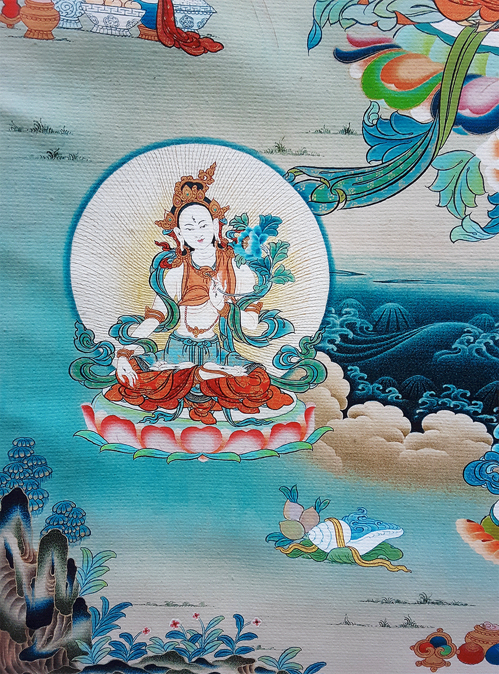 Chenrezig Print Thangka 28"x36"