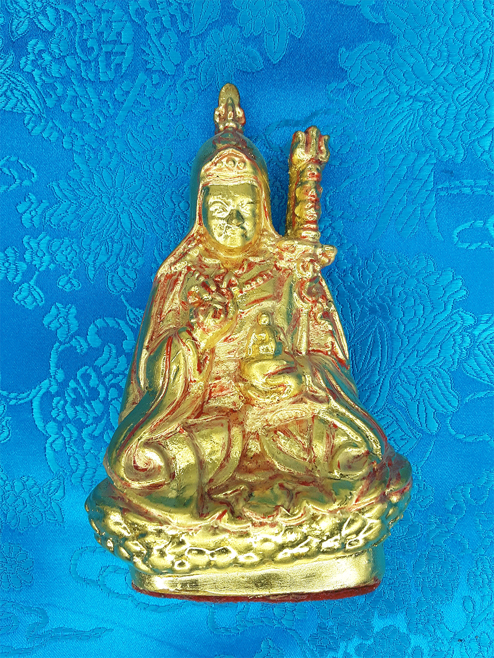 23.5k Gold Gilded Guru Rinpoche Tsa Tsa (discounted)